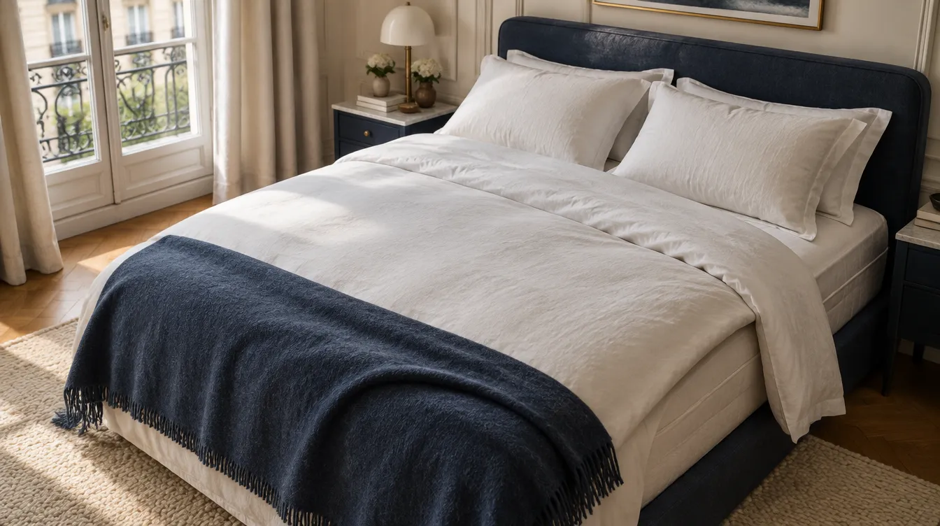 Une chambre et son lit fait, où vivent sans qu’on les voie punaises, acariens, puces et mites