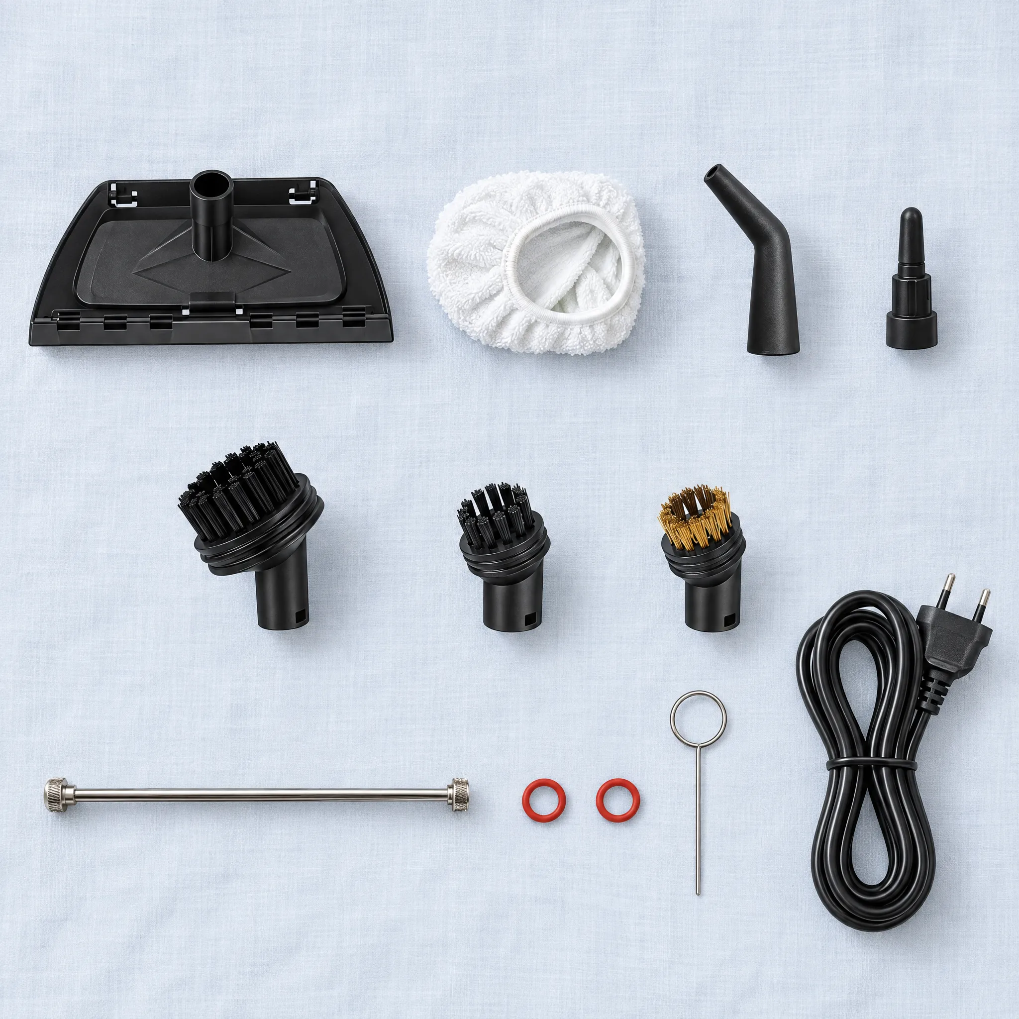 Les accessoires du nettoyeur vapeur