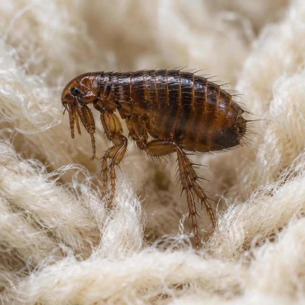 Puce, vue au macro